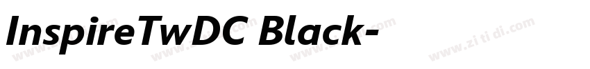 InspireTwDC Black字体转换